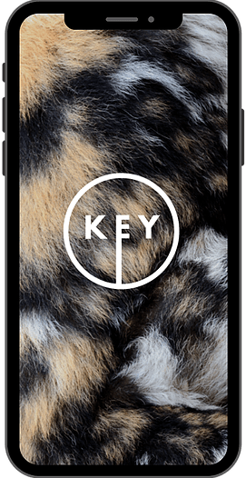 key conservation mobile app on a smartphone